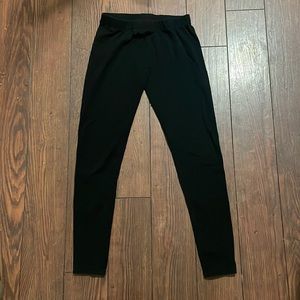 Black Plain Leggings